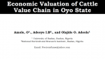 Economic valuation of cattle value chain in Oyo State, Nigeria